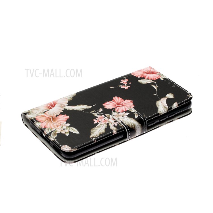 Motif Shell Impression Couverture De Téléphone Porte-monnaie En Cuir Pour P40 Pro Huawei - Fleur Rose-6