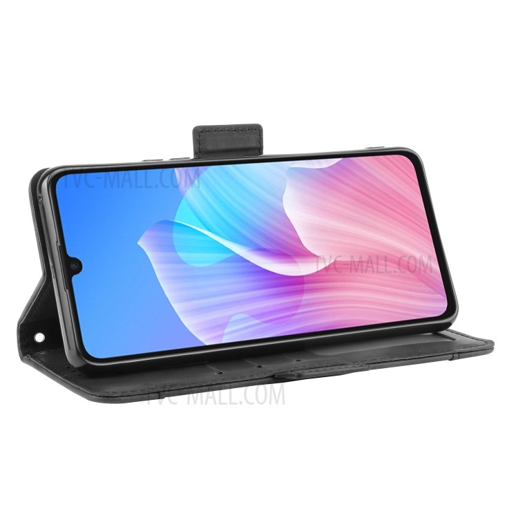 Carteira Ficar Tampa Do Telefone De Couro Da Aleta Para Huawei Desfrutar Z 5g / Desfrutar De 20 Pro - Preto-7