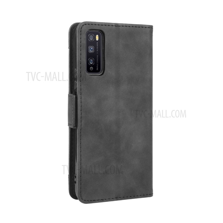 Carteira Ficar Tampa Do Telefone De Couro Da Aleta Para Huawei Desfrutar Z 5g / Desfrutar De 20 Pro - Preto-8