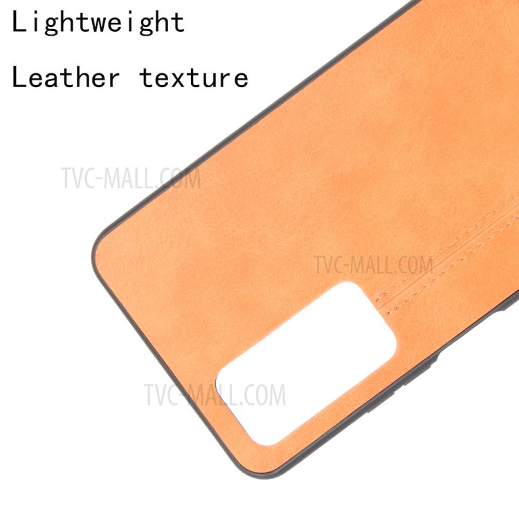 PU Leather Coated PC + TPU Combo Mobile Phone Case for Honor Play 4 - Brown-5