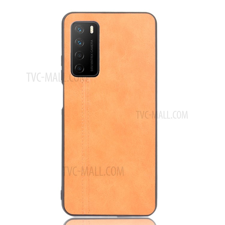 PU Leather Coated PC + TPU Combo Mobile Phone Case for Honor Play 4 - Brown-6