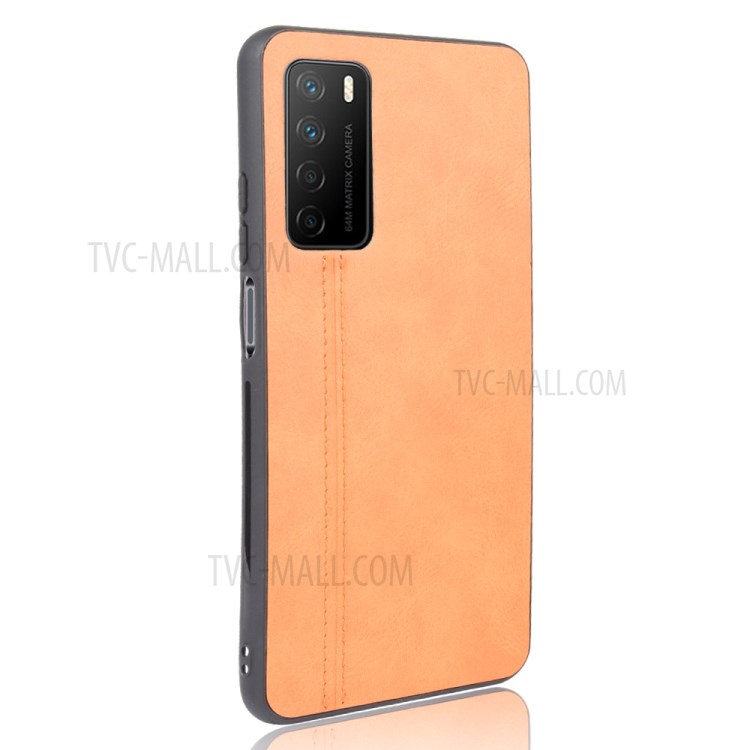 PU Leather Coated PC + TPU Combo Mobile Phone Case for Honor Play 4 - Brown-7