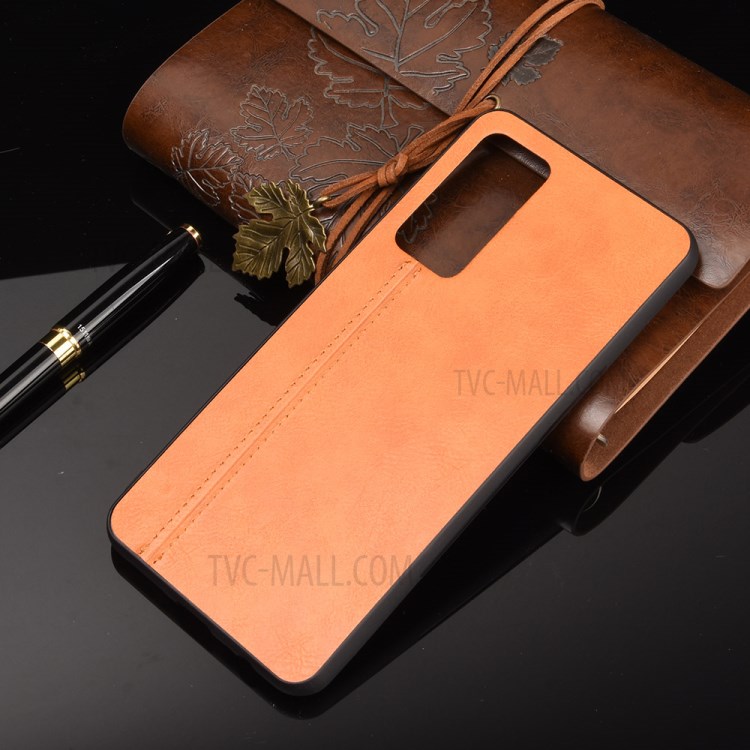 PU Leather Coated PC + TPU Combo Mobile Phone Case for Honor Play 4 - Brown-8