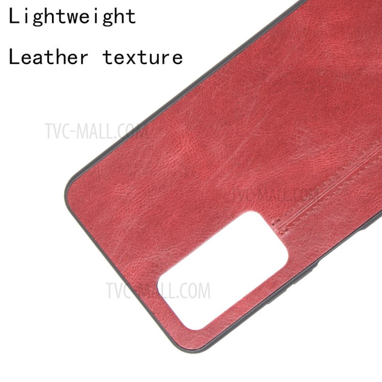 PU Leather Coated PC + TPU Combo Mobile Phone Case for Honor Play 4 - Red-2
