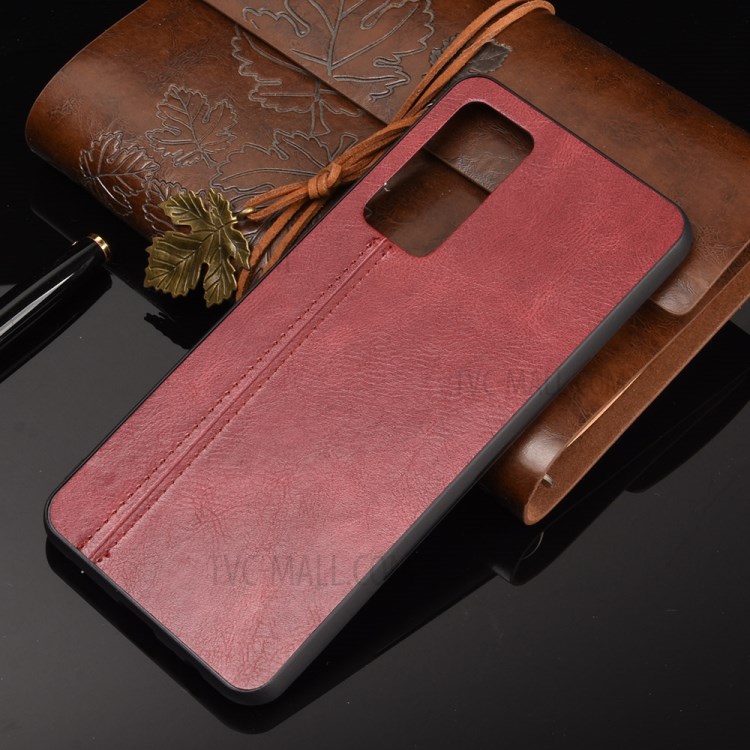 PU Leather Coated PC + TPU Combo Mobile Phone Case for Honor Play 4 - Red-6