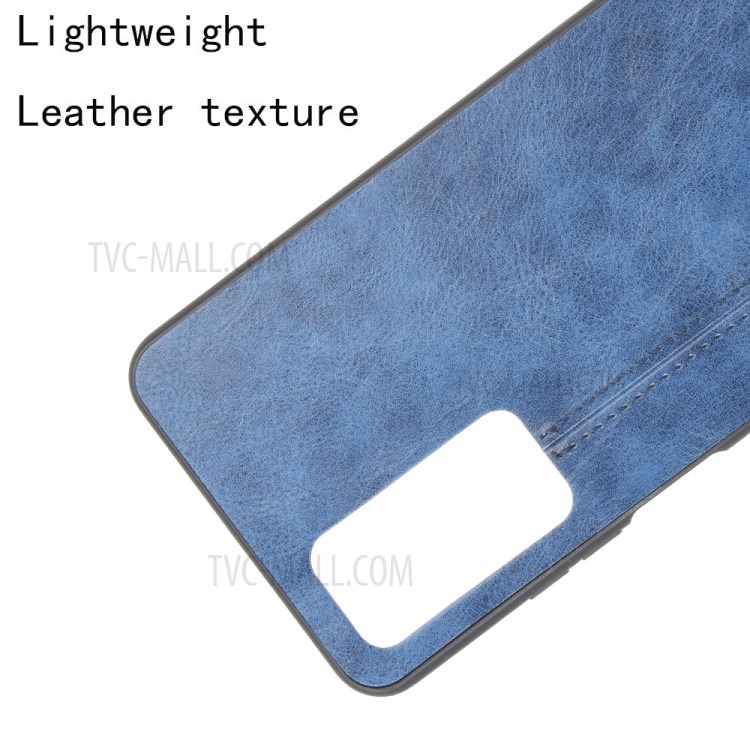 PU Leather Coated PC + TPU Combo Mobile Phone Case for Honor Play 4 - Blue-3