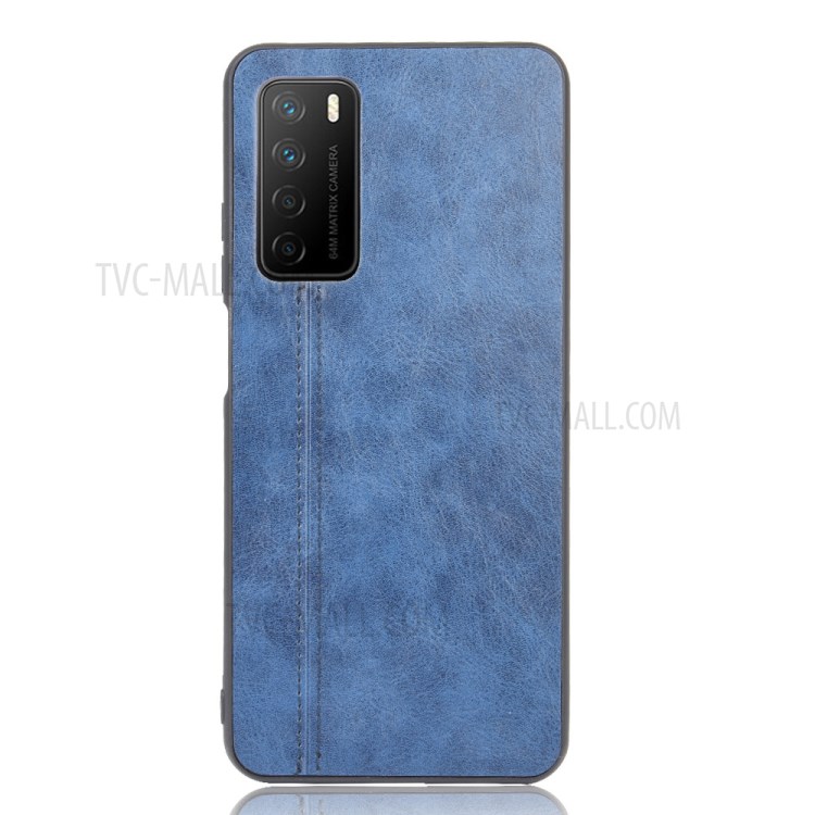 PU Leather Coated PC + TPU Combo Mobile Phone Case for Honor Play 4 - Blue-4