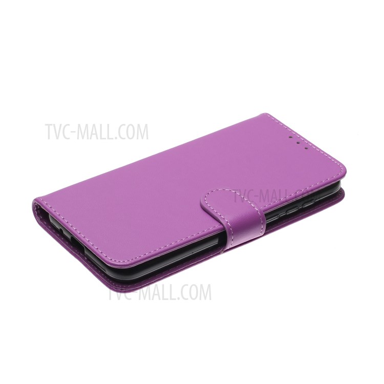 Leather Unqiue Design Phone Case with Strap for Huawei Y5p/Honor 9S - Purple-6