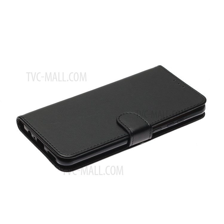 Solid Color Style Leather Shell for Huawei Y8p/Enjoy 10s - Black-4