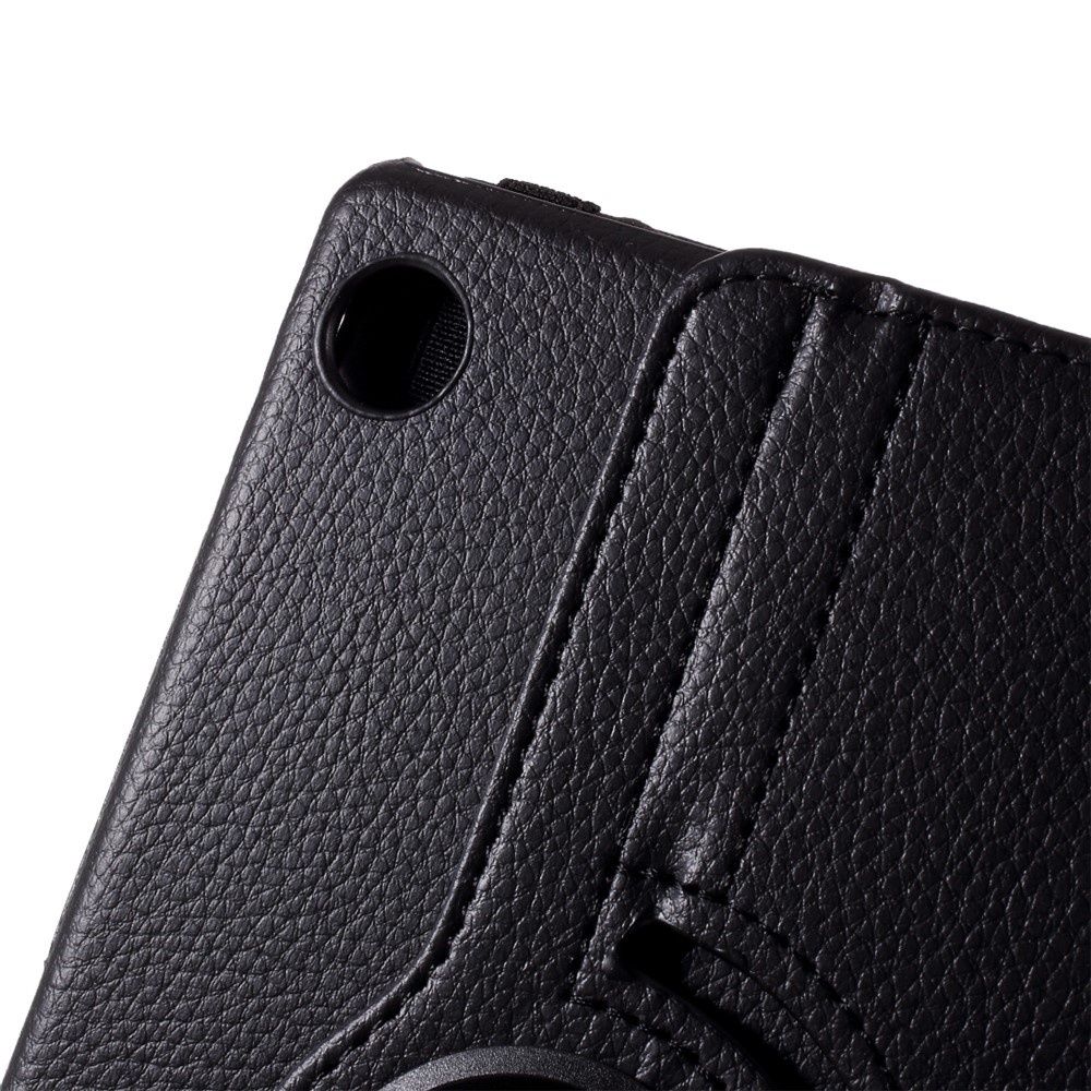 Litchi Texture 360° Rotating Stand Leather Case for Huawei MatePad T8 - Black-2