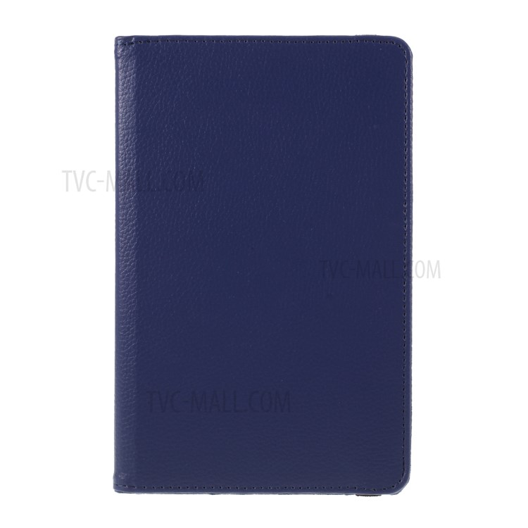 Litchi Texture 360° Rotating Stand Leather Case for Huawei MatePad T8 - Dark Blue-6