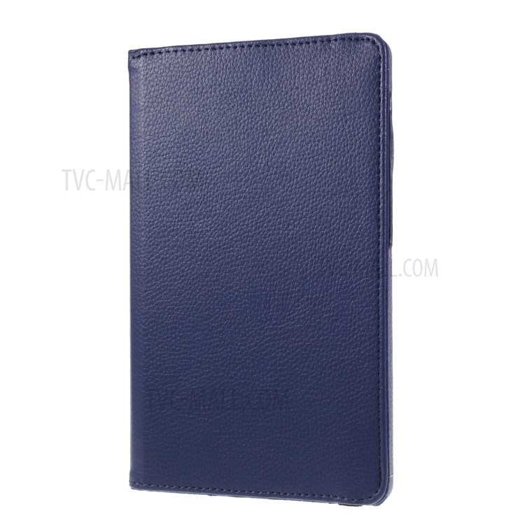 Litchi Texture 360° Rotating Stand Leather Case for Huawei MatePad T8 - Dark Blue-7