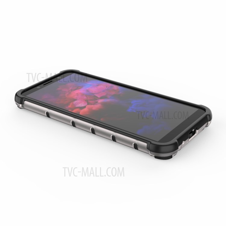 À Prova De Choque Padrão De Favo De Mel TPU + PC Tampa Original Para Huawei Y5p - Branco-10