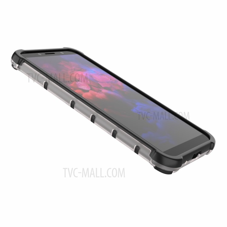 À Prova De Choque Padrão De Favo De Mel TPU + PC Tampa Original Para Huawei Y5p - Branco-9