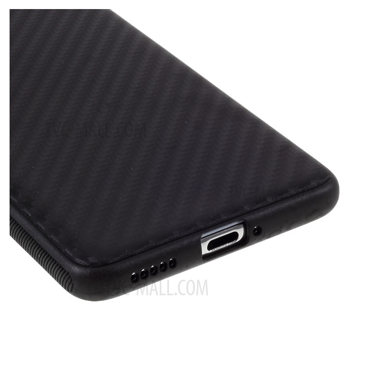 Fibre De Carbone Couvercle Du Boîtier Coque TPU Pour Huawei P40 - Noir-6
