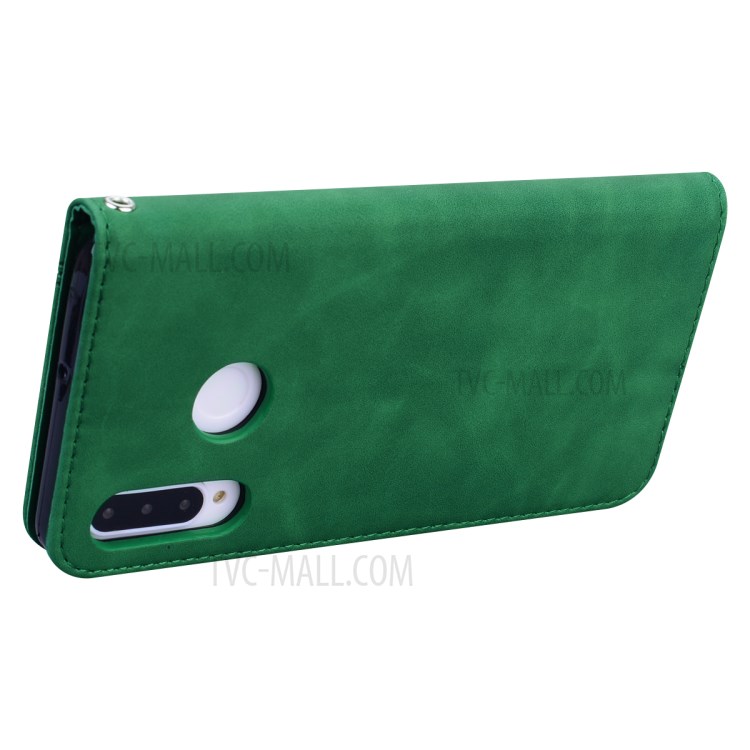 Business Style Magnetic Pull Leather Case for Huawei P30 Lite/nova 4e/P30 lite New Edition - Green-4