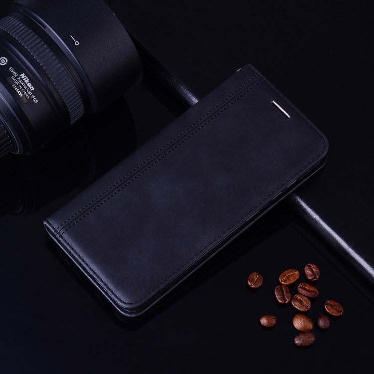 Business Style Magnetic Leather Case for Huawei P40 lite E/Y7P/Honor 9C - Black-10