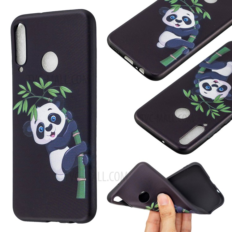 Pattern Printing Soft TPU Protective Back Case for Huawei P40 Lite E/Y7p/Honor 9C - Panda-1