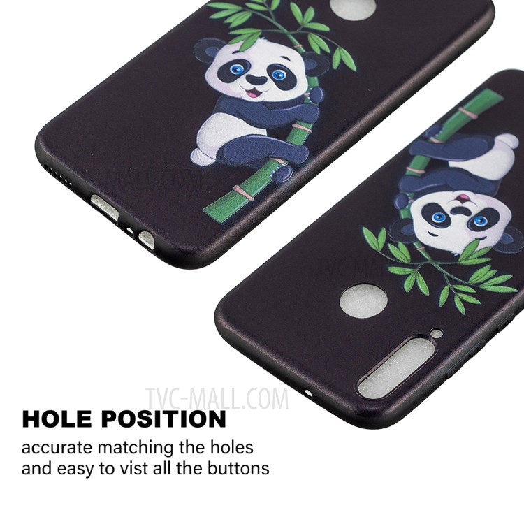 Pattern Printing Soft TPU Protective Back Case for Huawei P40 Lite E/Y7p/Honor 9C - Panda-2