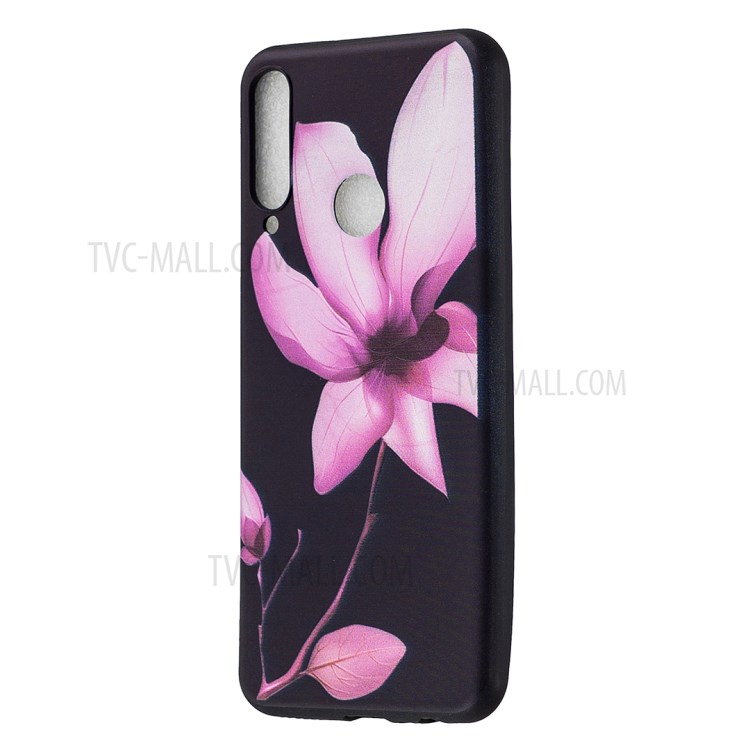 Motif D'impression Carapace Molle Arrière TPU Pour Huawei Y6p - Fleur-5