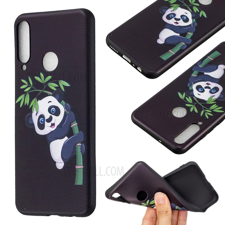 Pattern Printing Soft TPU Back Shell for Huawei Y6p - Panda-1