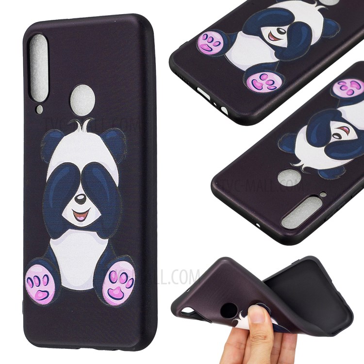 Pattern Printing Soft TPU Back Shell for Huawei Y6p - Cute Panda-1