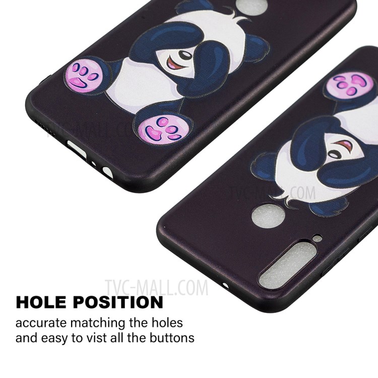 Pattern Printing Soft TPU Back Shell for Huawei Y6p - Cute Panda-2