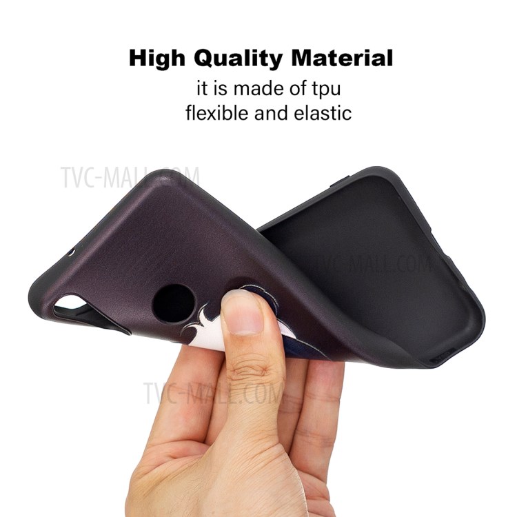 Pattern Printing Soft TPU Back Shell for Huawei Y6p - Cute Panda-4