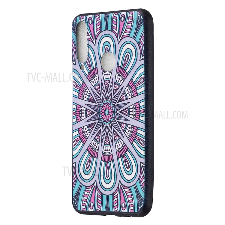 Pattern Printing Soft TPU Back Shell for Huawei Y6p - Malanda Flower-5