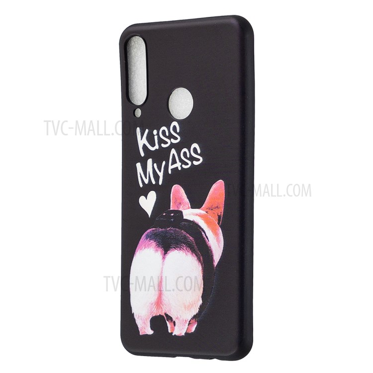 Pattern Printing Soft TPU Back Shell for Huawei Y6p - Kiss My Ass-5