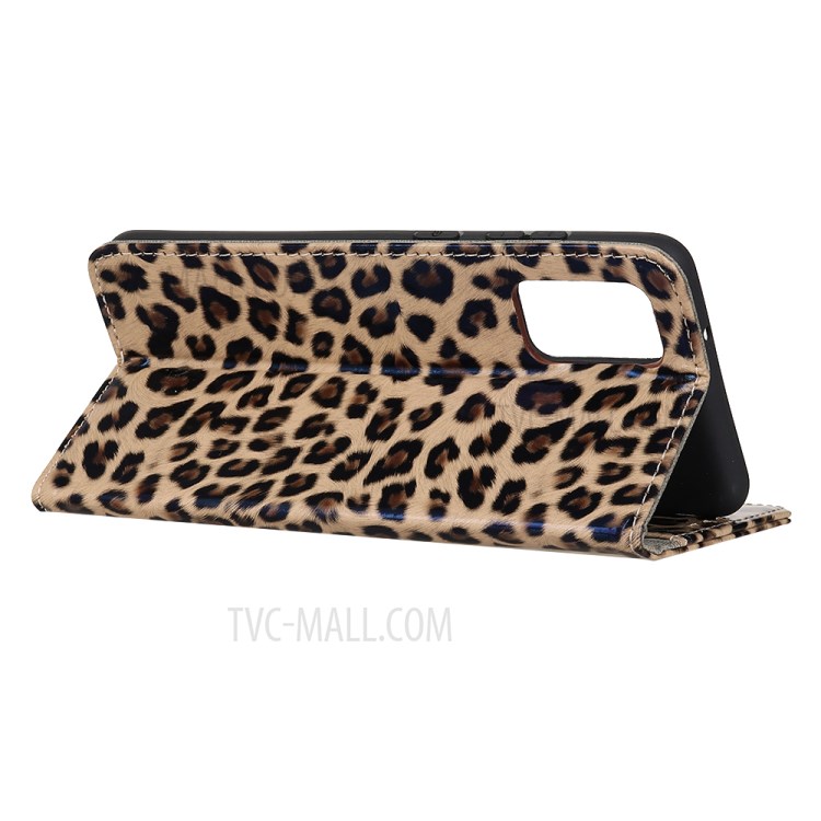 Leopard Texture Leather Phone Shell with Wallet Stand for Huawei Enjoy 20 Pro/Enjoy Z 5G-4