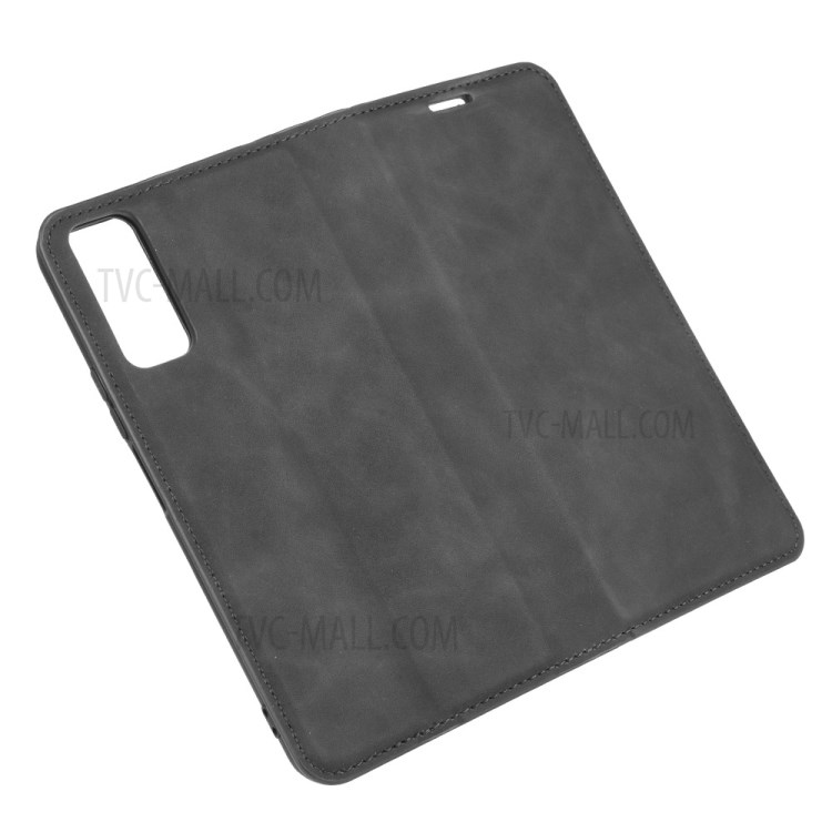Silky Touch Auto-absorbed Leather Cover for Huawei Enjoy Z 5G - Black-6