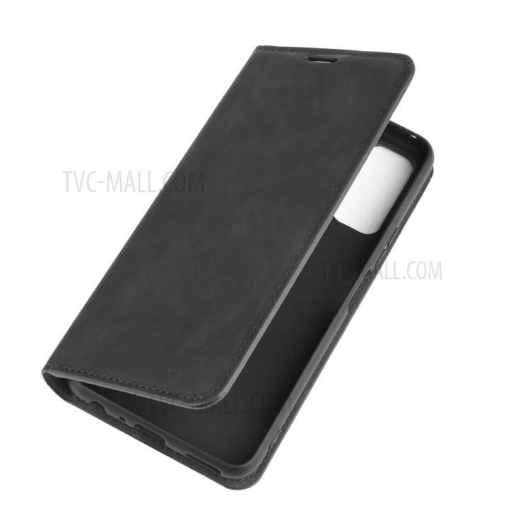 Silky Touch Auto-absorbed Leather Cover for Huawei Enjoy Z 5G - Black-7