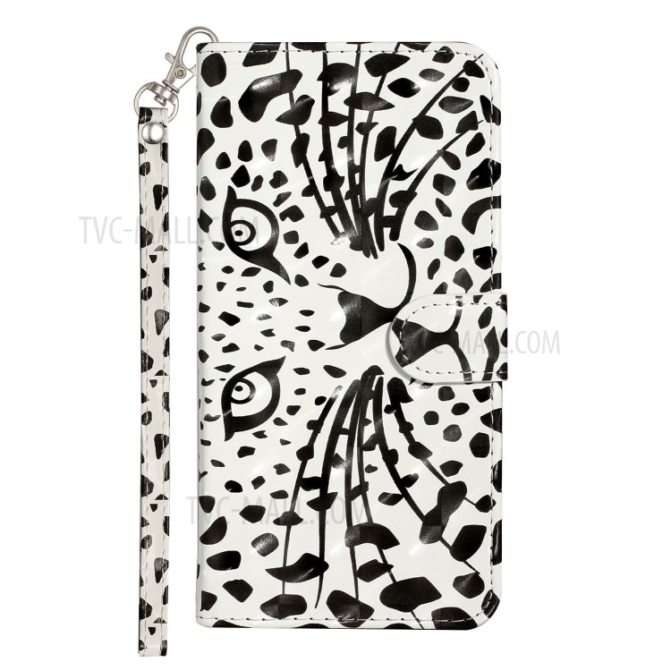 Light Spot Decor Patterned Wallet Leather Stand Case for Huawei P40 Pro - Animal-3