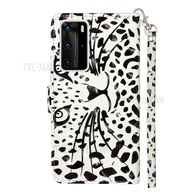 Décoration Spot Lumineux En Cuir Porte-monnaie À Motifs Support Cas Pour P40 Pro Huawei - Animal-4