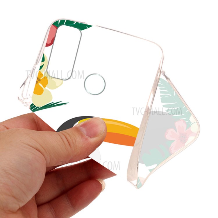 TPU Peau Cas De Téléphone Arrière Pour L'impression P Smart 2020 Huawei - Muguet-2