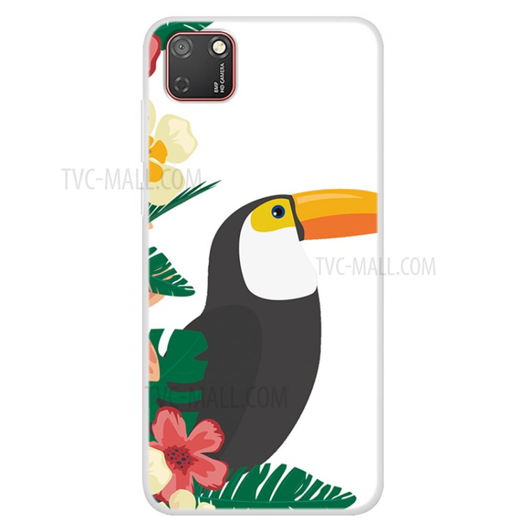 Pattern Printing TPU Back Case for Huawei Y5p - Thrush-1