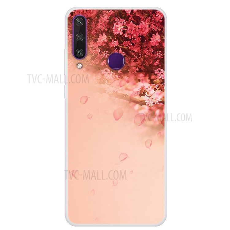 Pattern Printing TPU Cell Phone Case for Huawei Y6p - Petal-1