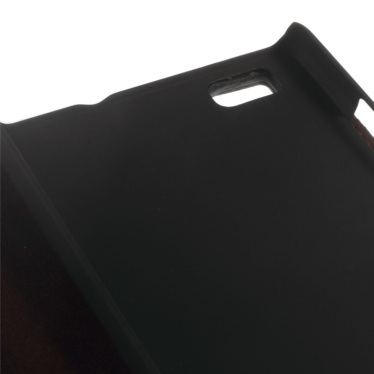 CASEME for Huawei Ascend P8 Lite Oil Wax Leather Wallet Cover - Black-6