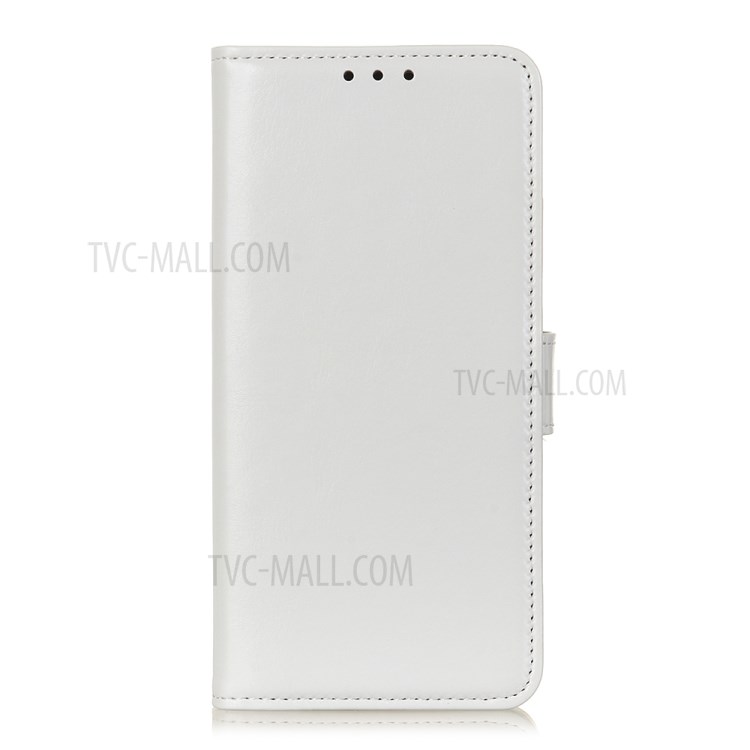 Crazy Horse Soft Leather Shell Wallet Stand Cover for Huawei Enjoy Z 5G/20 Pro - White-2