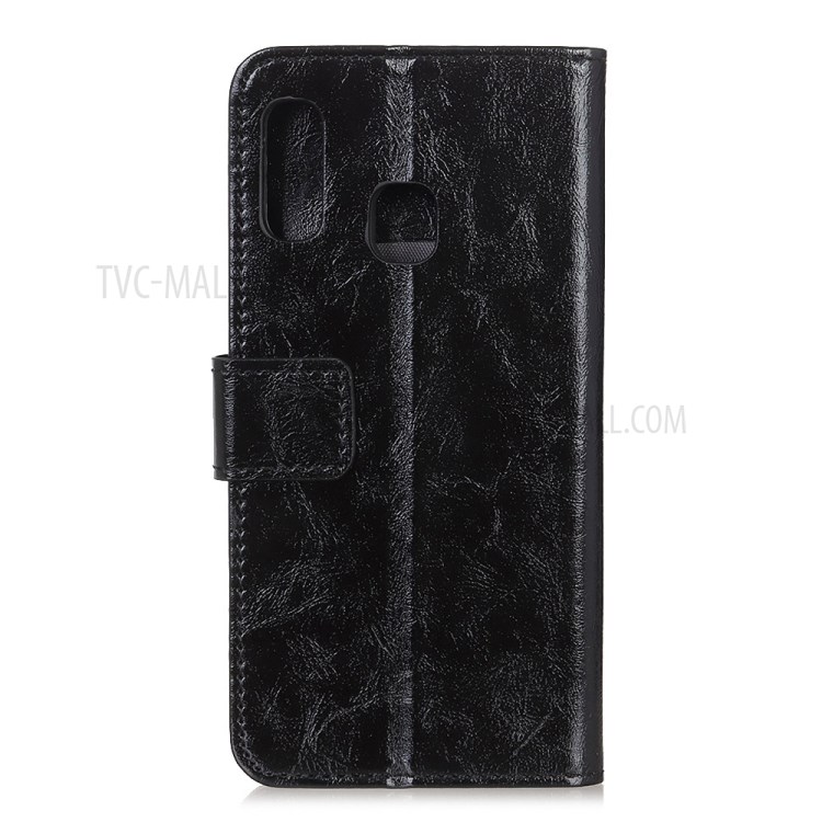 Crazy Horse Texture Wallet Leather Stand Case for Huawei Y8s - Black-5