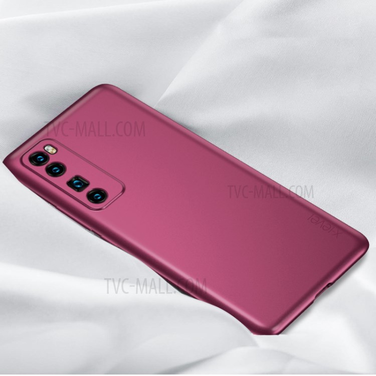 Série Gardiens X NIVEAU Cas Ultra Mince De Téléphone De TPU Pour Huawei Nova 7 Pro 5G - Vin Rouge-1