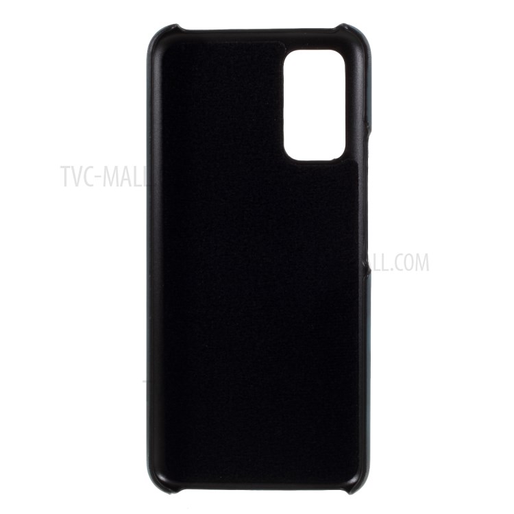 Fluorescent Color Changing PU Leather Coated PC Thermal Induction Shell for Huawei Honor View 30/Honor V30 - Black / Blue-3