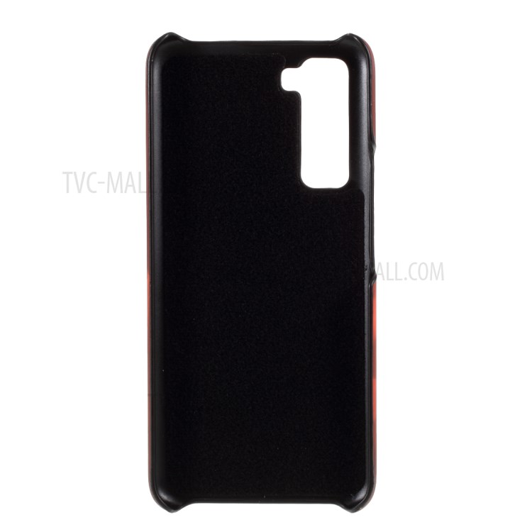 Thermal Induction PC Fluorescent Color Changing Case for Huawei nova 7 SE - Black / Red-2