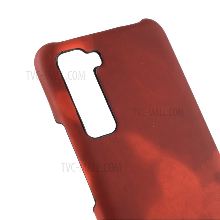 Thermal Induction PC Fluorescent Color Changing Case for Huawei nova 7 SE - Black / Red-3