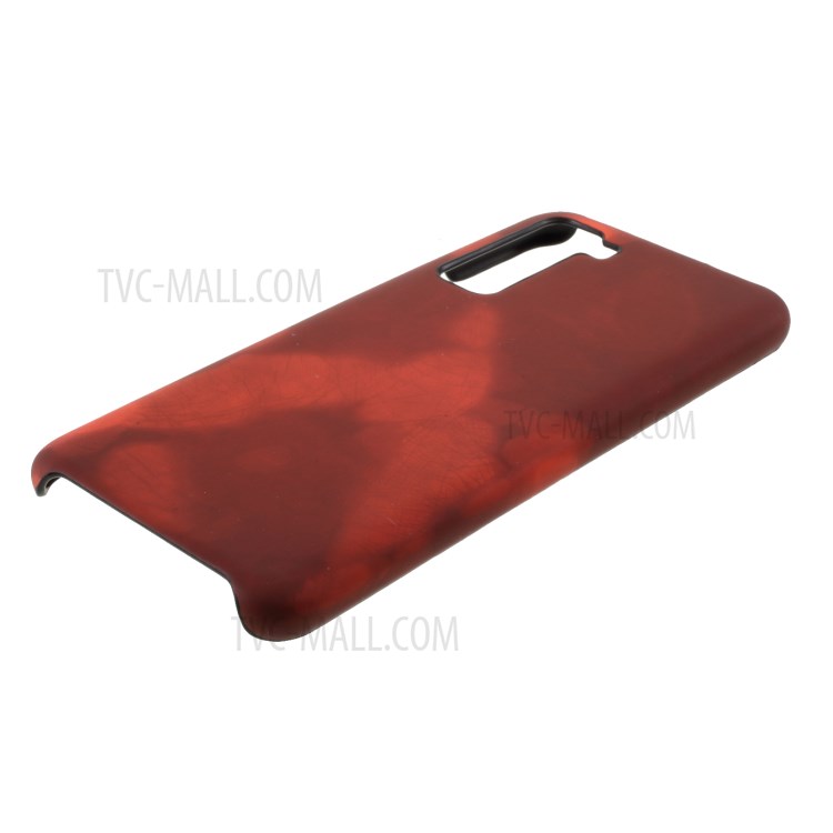 Thermal Induction PC Fluorescent Color Changing Case for Huawei nova 7 SE - Black / Red-4