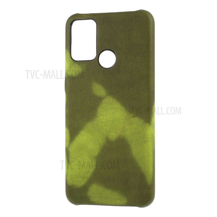 Thermal Induction Fluorescent Color Changing PC Back Shell for Honor 9A - Black / Green-1