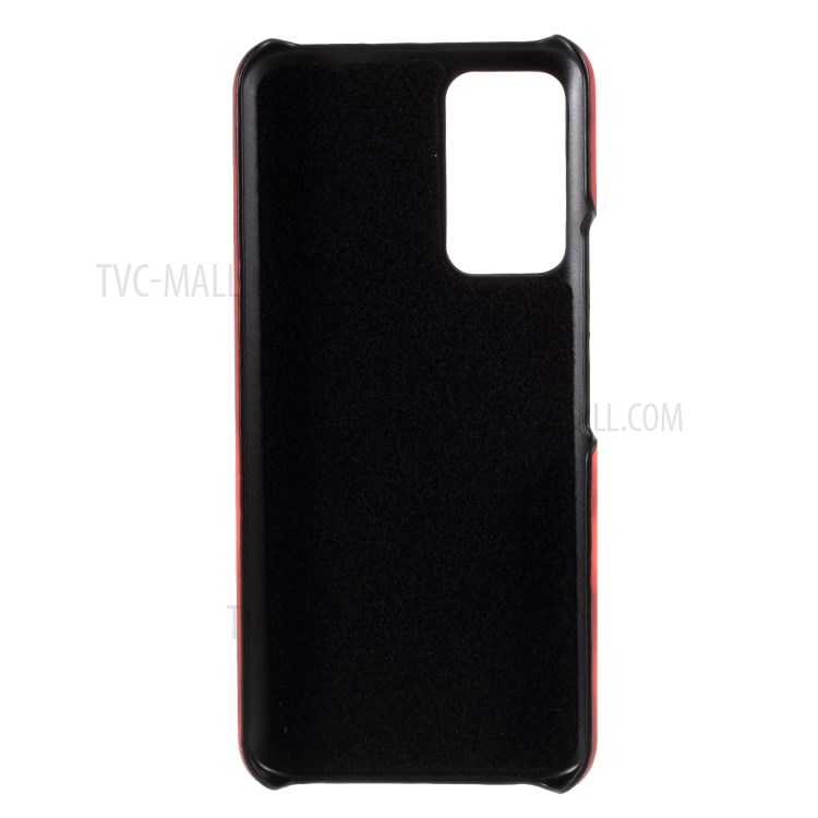 Thermal Induction Fluorescent Color Changing Leather Coated PC Cover for Honor X10 5G - Red-2