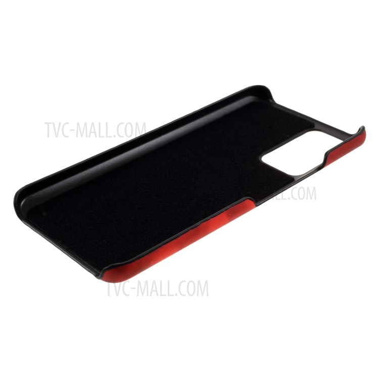 Thermal Induction Fluorescent Color Changing Leather Coated PC Cover for Honor X10 5G - Red-6