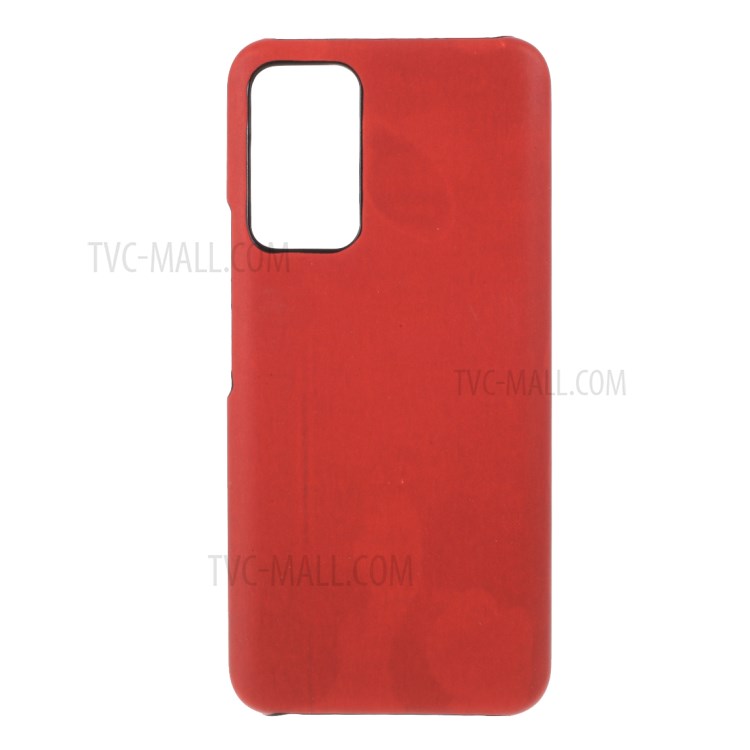 Thermal Induction Fluorescent Color Changing Leather Coated PC Cover for Honor X10 5G - Red-7
